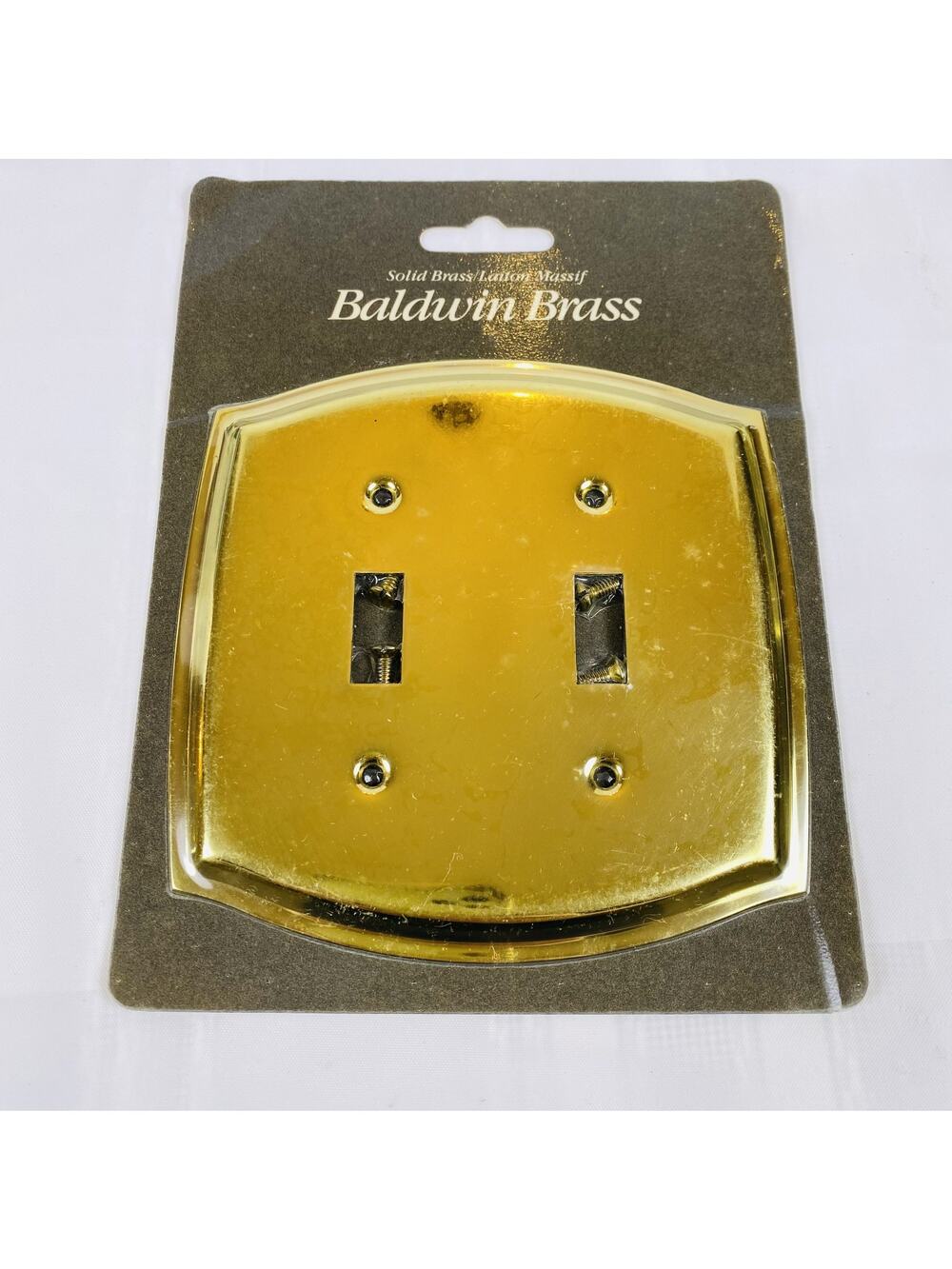 Baldwin Brass 4766-030-CD Double Switch Plate Cover Polished Brass Finish New